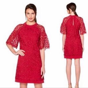 Laundry by Shelli Segal Origami Venise Lace mini Dress - 4